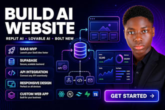 build replit ai lovable ai bolt new ai website saas mvp with supabase