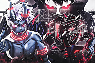 make custom made headers and banners for your profiles discord twitter twitch