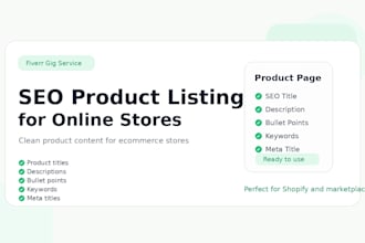 write product descriptions for shopify products