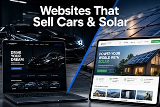 build a wordpress woocommerce website for automotive or solar businesses