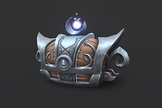 create game ready 3d stylized handpainted props