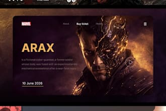 design a cinematic pitch deck for your movie, anime, series or game