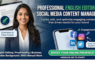 write and edit engaging social media content for your brand