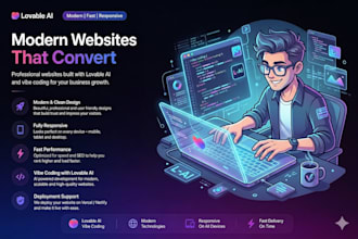 build a modern website using lovable ai and vibe coding