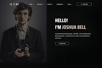 build squarespace photographer website visual artist website photo editor site