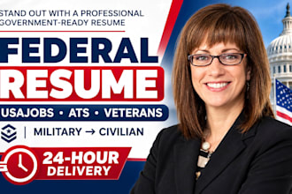 write an ats federal resume for usajobs and veterans
