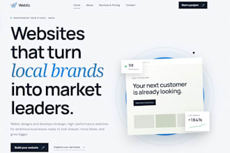 build a modern responsive business website for your company