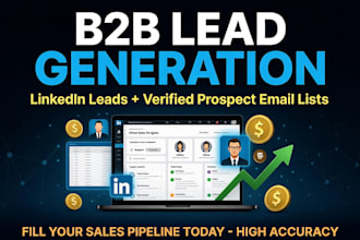 do b2b lead generation linkedin leads and prospect email list building