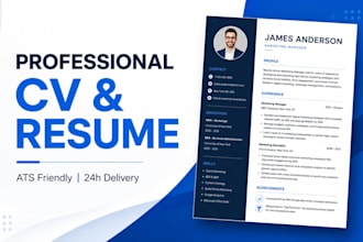 write professional CV and cover letter for job application