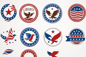 create patriotic and political logo