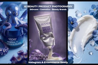 create ai beauty product photography