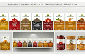 create premium packaging and label design for food and fmcg brands