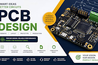 design pcb layout, schematic and circuit board