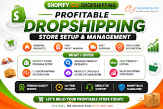 build high converting shopify dropshipping cj dropshipping product listing store