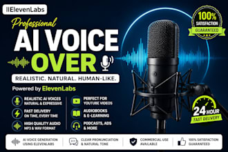 create realistic ai voice overs using elevenlabs in english