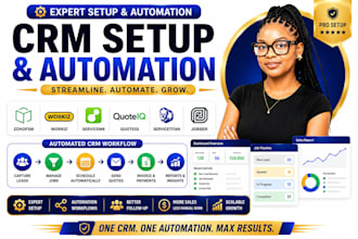 setup zohofsm workiz servicem8 quoteiq servicetitan jobber crm automation