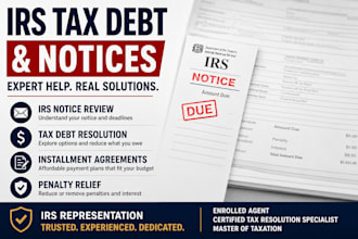 help with irs tax debt and notices