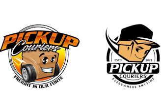 do fantastic wonderful courier logo design with unlimited revision