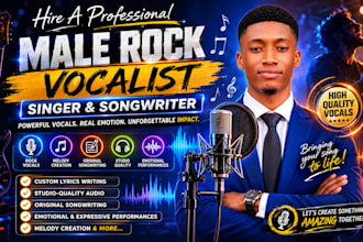 be your male singersongwriter and producer for afro, hip hop and reggae vocals