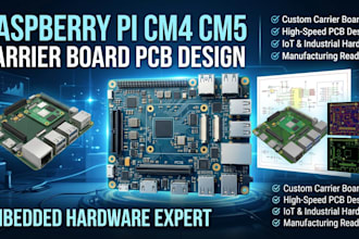 design raspberry pi cm4 cm5 carrier board pcb and embedded hardware