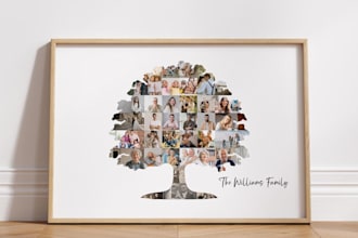 create a professional custom family tree design