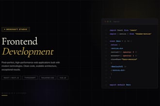 be your frontend web developer htmlcss and javascript