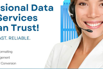 do professional data entry, copy paste and web research work