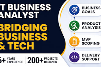 be your IT business analyst for software projects