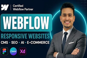 develop a responsive webflow website