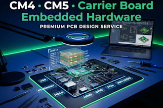 design a raspberry pi cm4 carrier board pcb and embedded hardware
