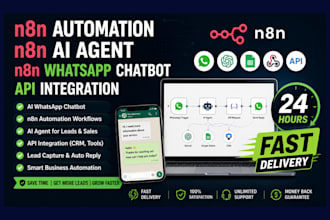 n8n automation, n8n ai agent, n8n whatsapp chatbot API integration