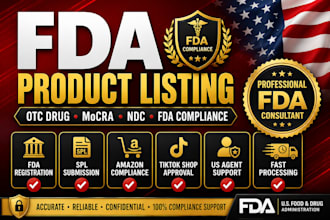 do fda product listing, ndc, mocra, otc drug compliance