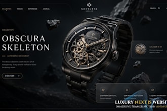build a luxury nextjs website with framer motion animations