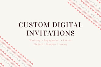 design elegant digital wedding and event invitations