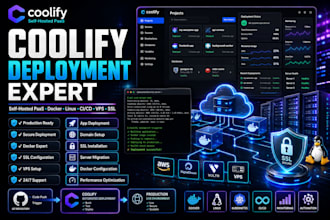 deploy, configure and troubleshoot coolify on vps, docker and cloud servers