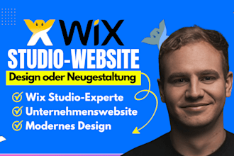 design wix studio website with complete SEO setup for google ranking