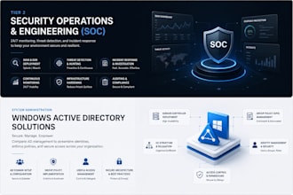 provide soc level 2 services and also system administration including windows ad