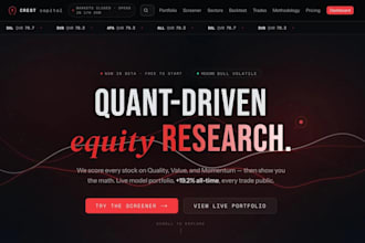 build a financial dashboard, web app, or analytics platform