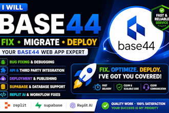 fix, migrate and deploy your base44 web app base44 expert integrate apis