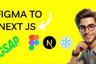 create figma, xd to next js react gsap