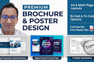 design professional brochure company profile or catalog