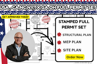 usa ca,ga, tx pe stamped permit drawing, room addition, mep plan,electrical plan