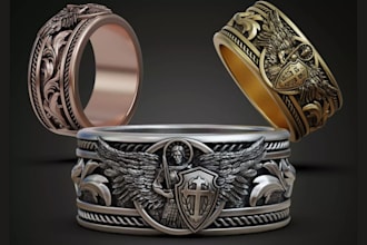 design 3d printable stl models cad jewelry and manufacturing files