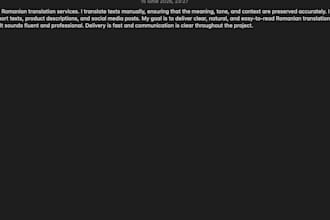 translate english to romanian manually and accurately