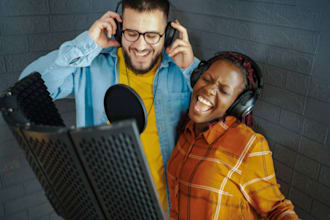 male and female rap, duet singer, hip hop vocals, gospel singer, backing vocals