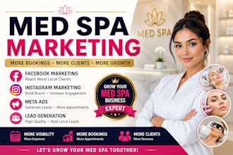 be your med spa social media marketing manager and ads expert for sales