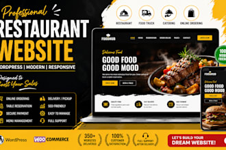 design modern food truck website catering website restaurant ordering system