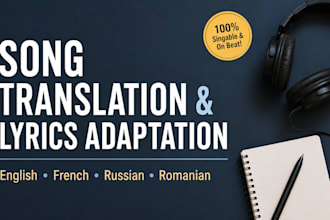 translate and adapt your song lyrics to be singable