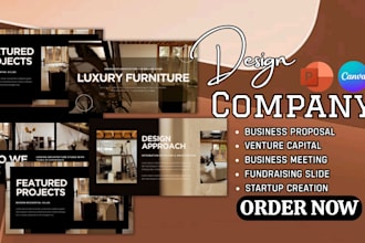 edit, design company presentation, powerpoint webinar brochure investor deck ppt
