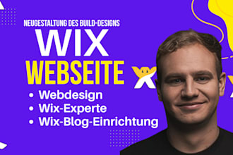 design and redesign your wix website with SEO and mobile optimization